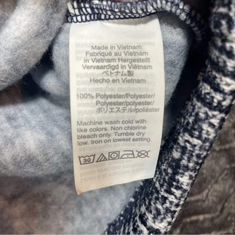 J.Crew Funnel Neck Pullover Sweater Plaid Fleece, Womens Size M.  # 7_3